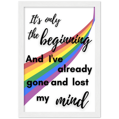 Wall Art - The Beginning - Loved Lyrics Series | LGBTQIA+ Queer Wall Art