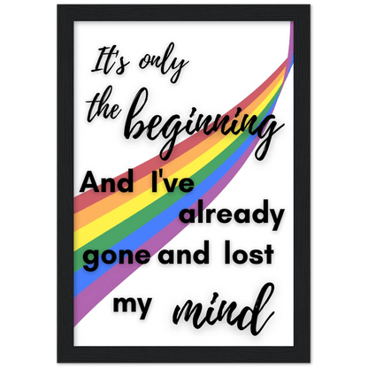 Wall Art - The Beginning - Loved Lyrics Series | LGBTQIA+ Queer Wall Art