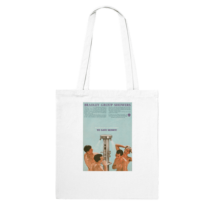 Tote Bags - Group Showers - Queer Vintage Ads Tote Bag