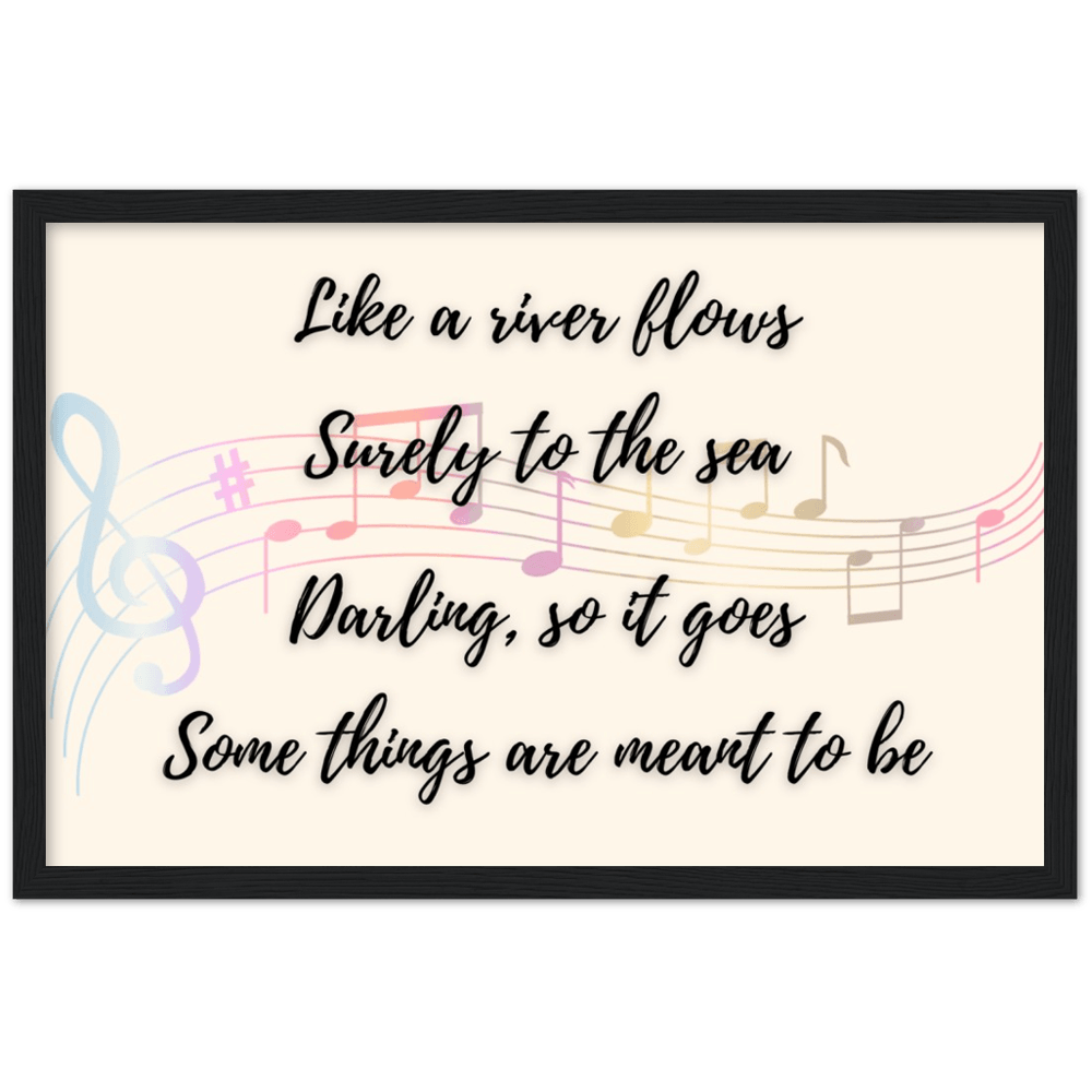 Wall Art - Meant To Be - Loved Lyrics Series | LGBTQIA+ Queer Wall Art