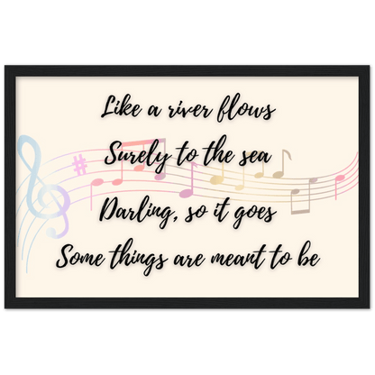 Wall Art - Meant To Be - Loved Lyrics Series | LGBTQIA+ Queer Wall Art