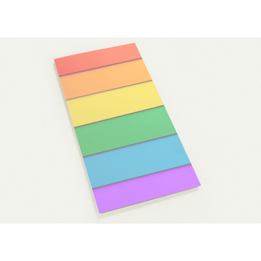 Invitation - Rainbow Slate Silk Invitation Paper DL - Pack Of 10