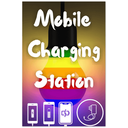 Wedding Posters - Mobile Charging Station - Foam Charging Station Sign