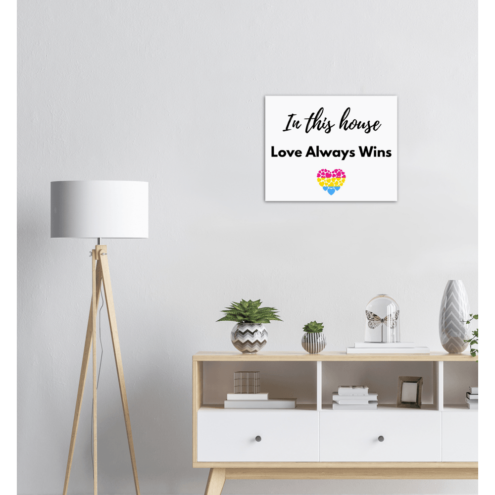 Wall Art - Love Always Wins - Quote Art Series - Foam Print