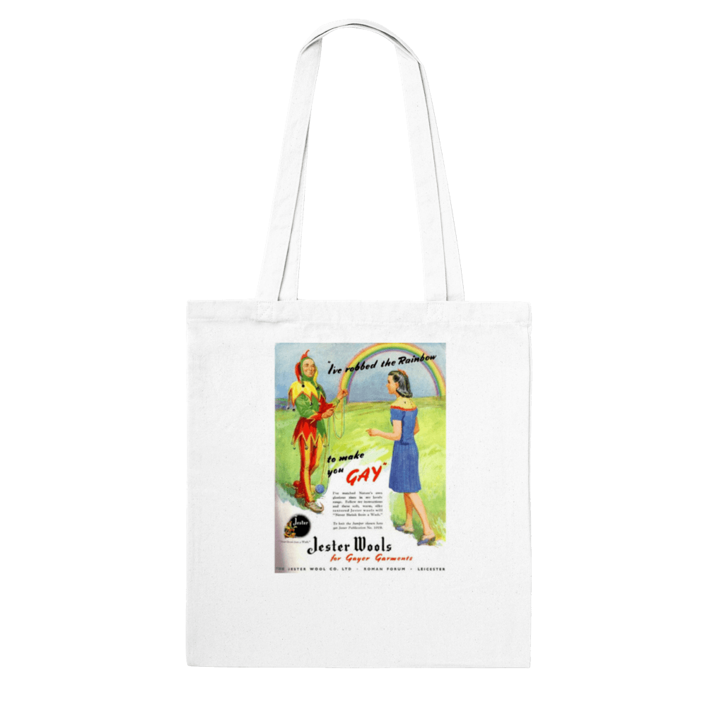 Tote Bags - Gay Wool - Queer Vintage Ads Tote Bag