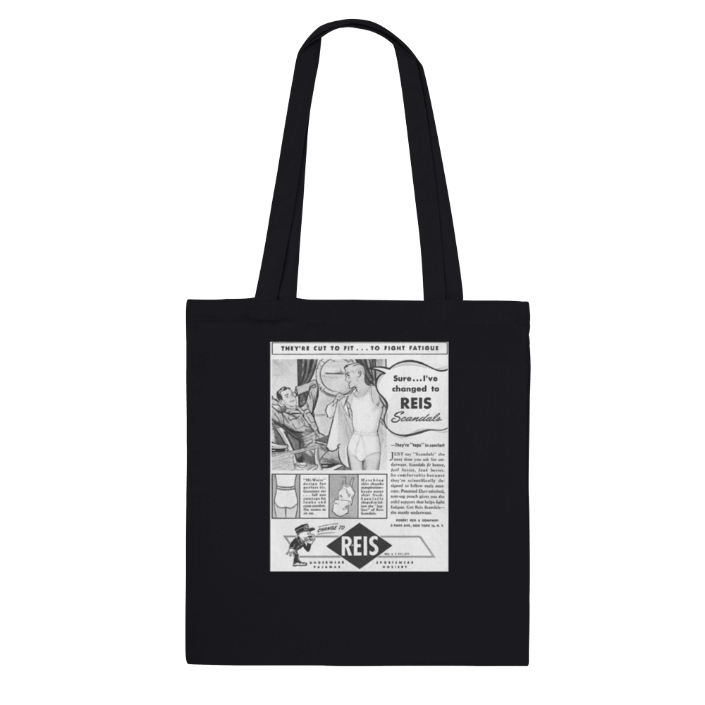 Tote Bags - Underwear - Queer Vintage Ads Tote Bag