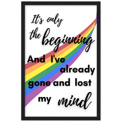 Wall Art - The Beginning - Loved Lyrics Series | LGBTQIA+ Queer Wall Art