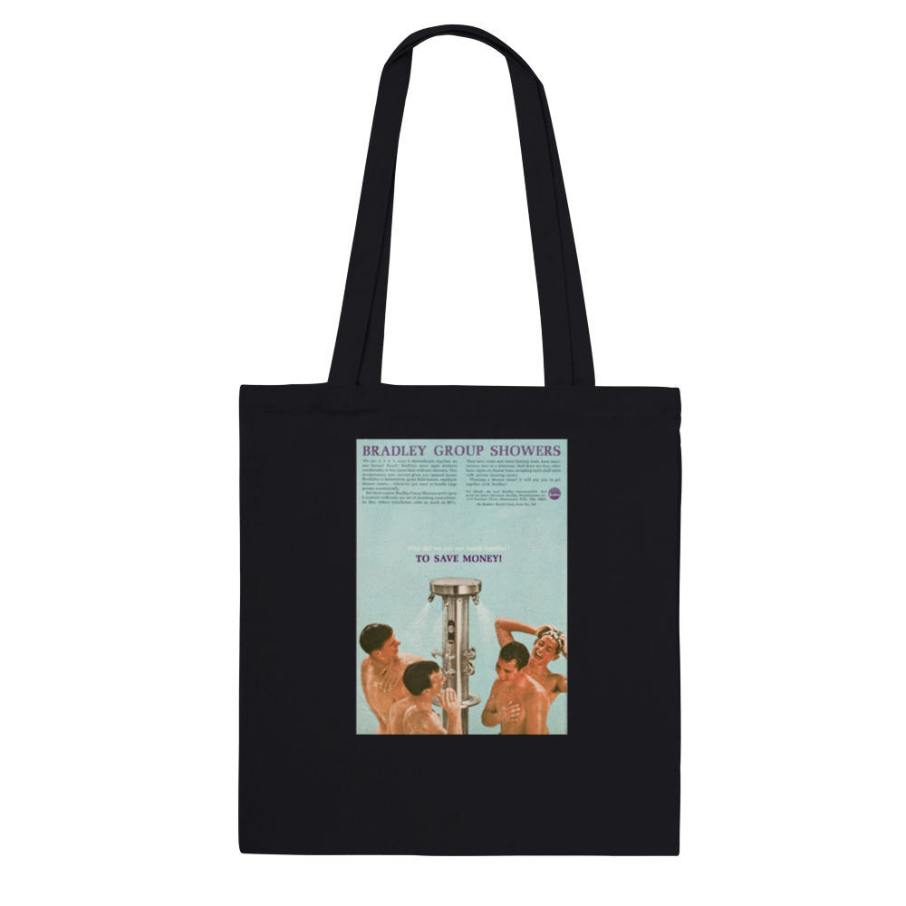 Tote Bags - Group Showers - Queer Vintage Ads Tote Bag