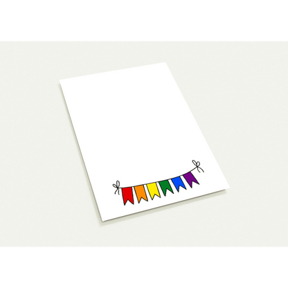 Invitation - Pride Flag Banner Invitation Paper - Pack Of 10