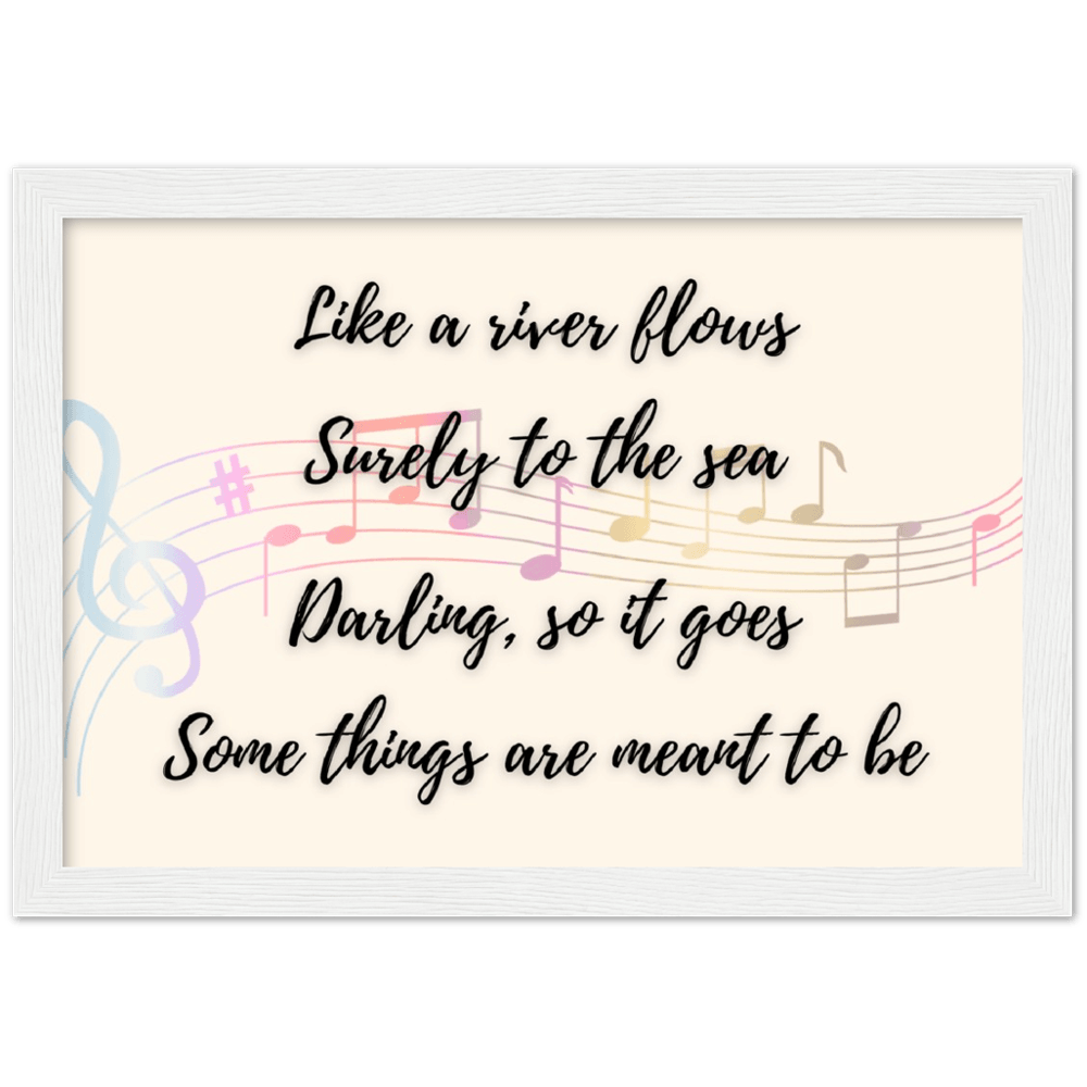 Wall Art - Meant To Be - Loved Lyrics Series | LGBTQIA+ Queer Wall Art