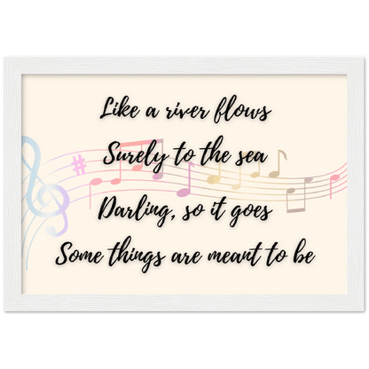 Wall Art - Meant To Be - Loved Lyrics Series | LGBTQIA+ Queer Wall Art