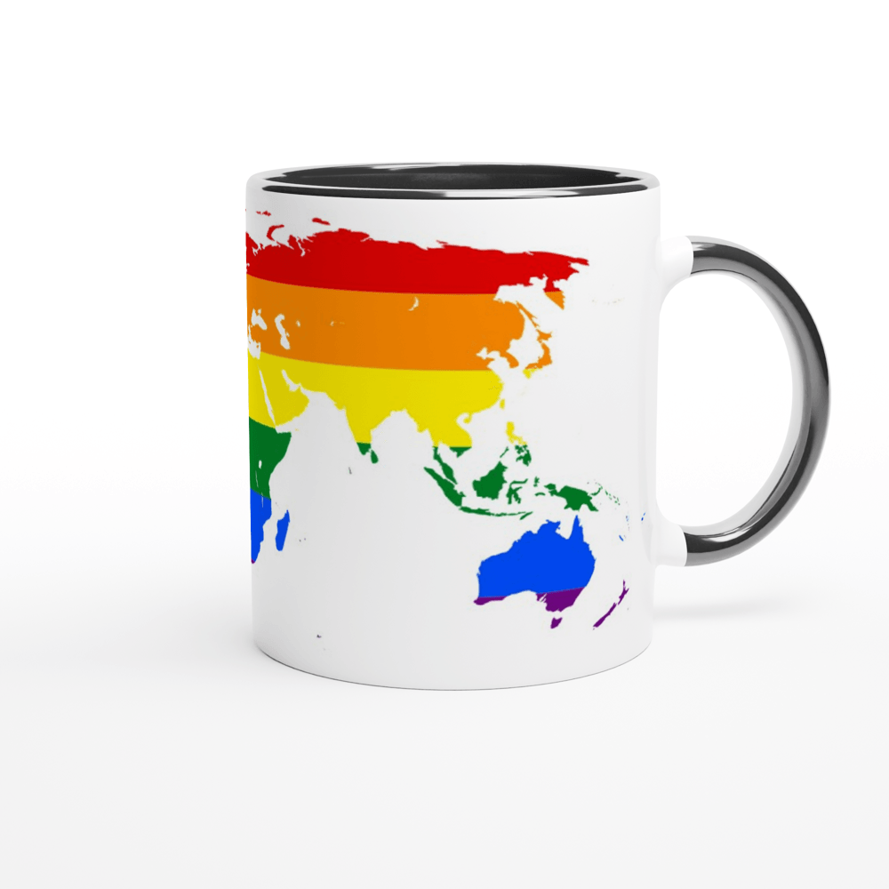 Mug - Rainbow World Pride Mug - LGBTQIA+ Queer