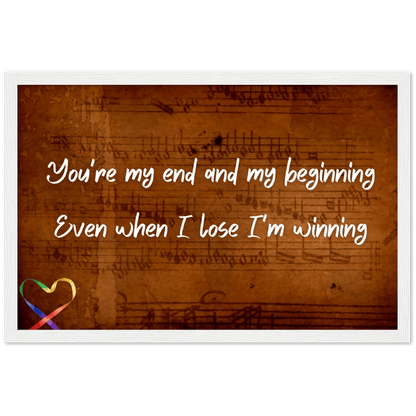 Wall Art - I'm Winning - Loved Lyrics Series | LGBTQIA+ Queer Wall Art