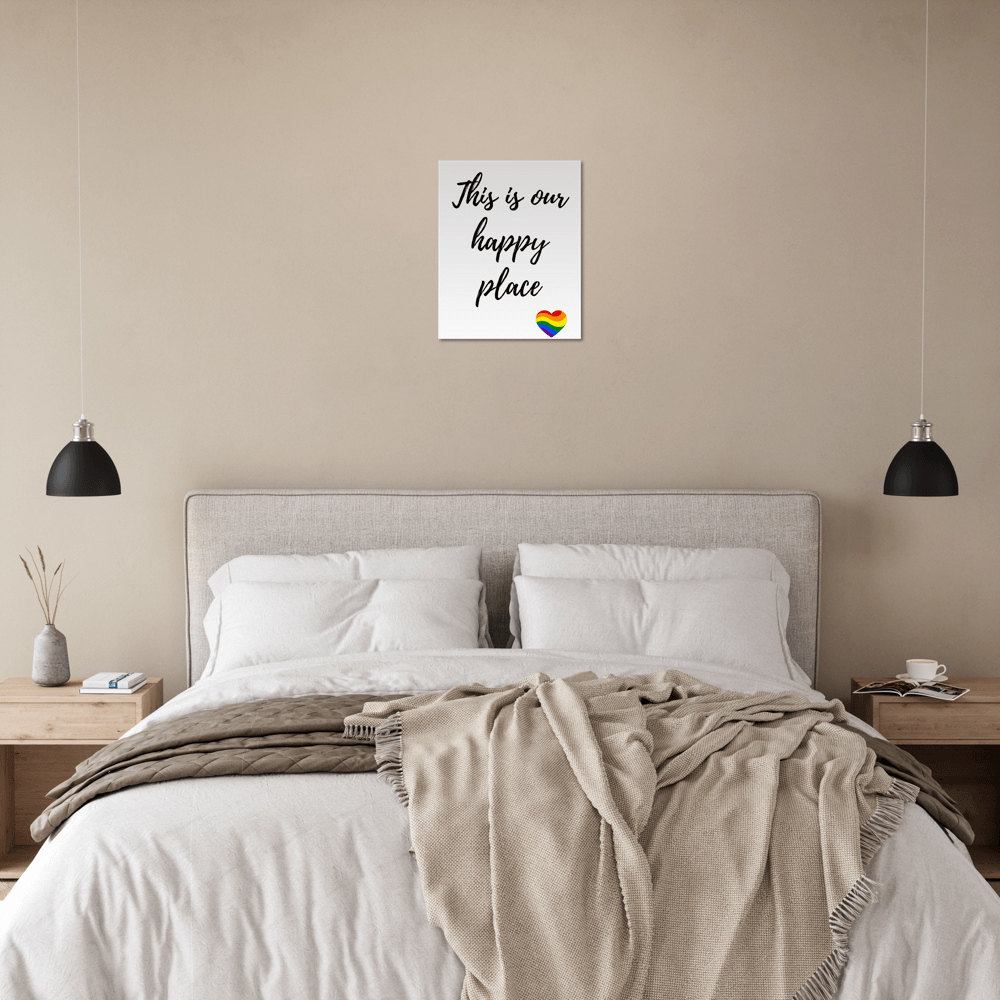 Wall Art - Happy Place - Quote Art Series - Foam Print