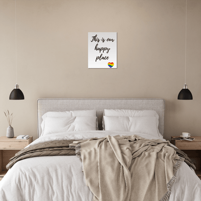 Wall Art - Happy Place - Quote Art Series - Foam Print