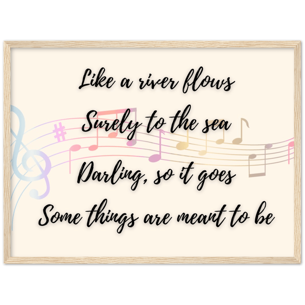 Wall Art - Meant To Be - Loved Lyrics Series | LGBTQIA+ Queer Wall Art