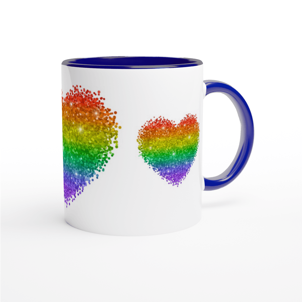 Mug - Glitter Heart Mug - LGBTQIA+ Queer