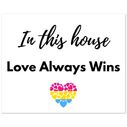 Wall Art - Love Always Wins - Quote Art Series - Foam Print