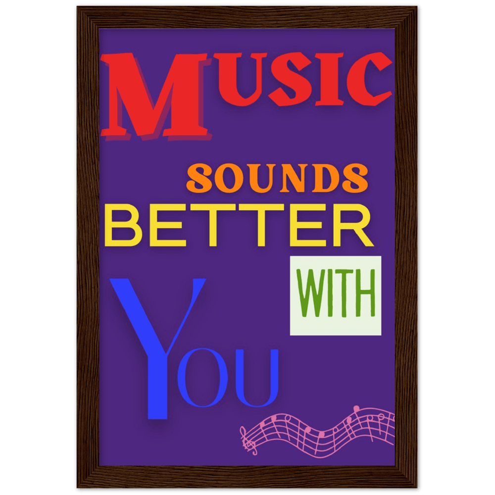 Wall Art - Music Sounds Better - Loved Lyrics Series | LGBTQIA+ Queer Wall Art