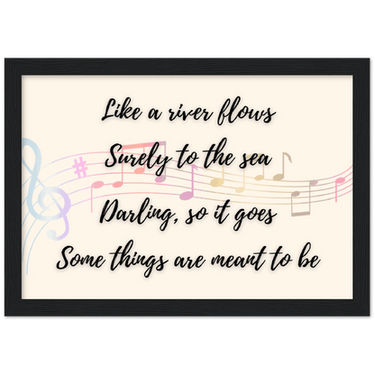 Wall Art - Meant To Be - Loved Lyrics Series | LGBTQIA+ Queer Wall Art