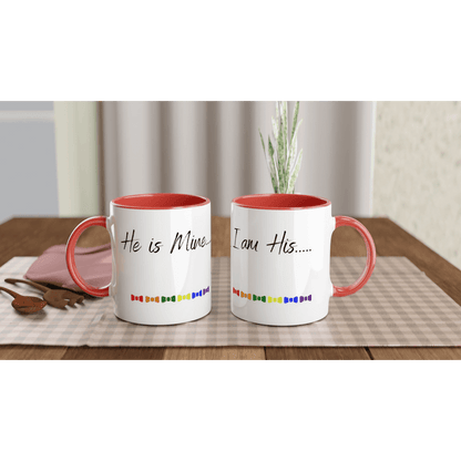 Mugs - He Is Mine / I Am His Ceramic Mug - LGBTQIA+ Queer