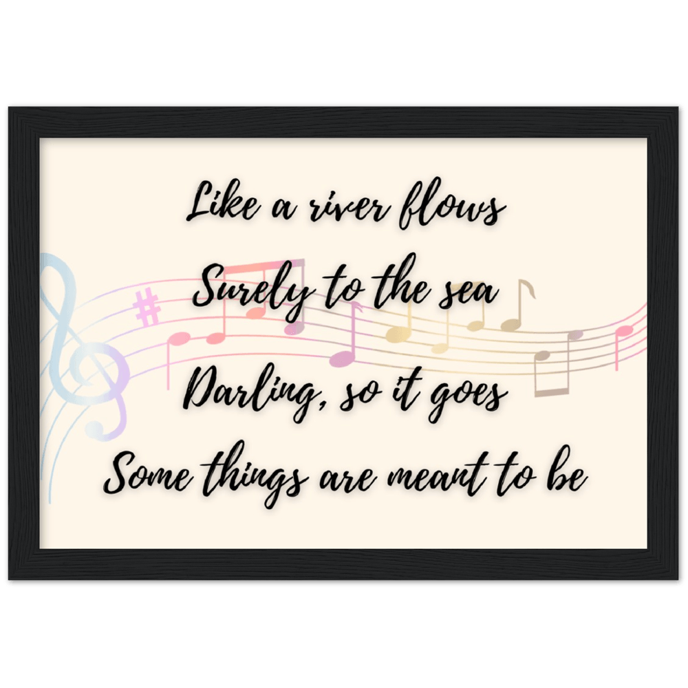 Wall Art - Meant To Be - Loved Lyrics Series | LGBTQIA+ Queer Wall Art