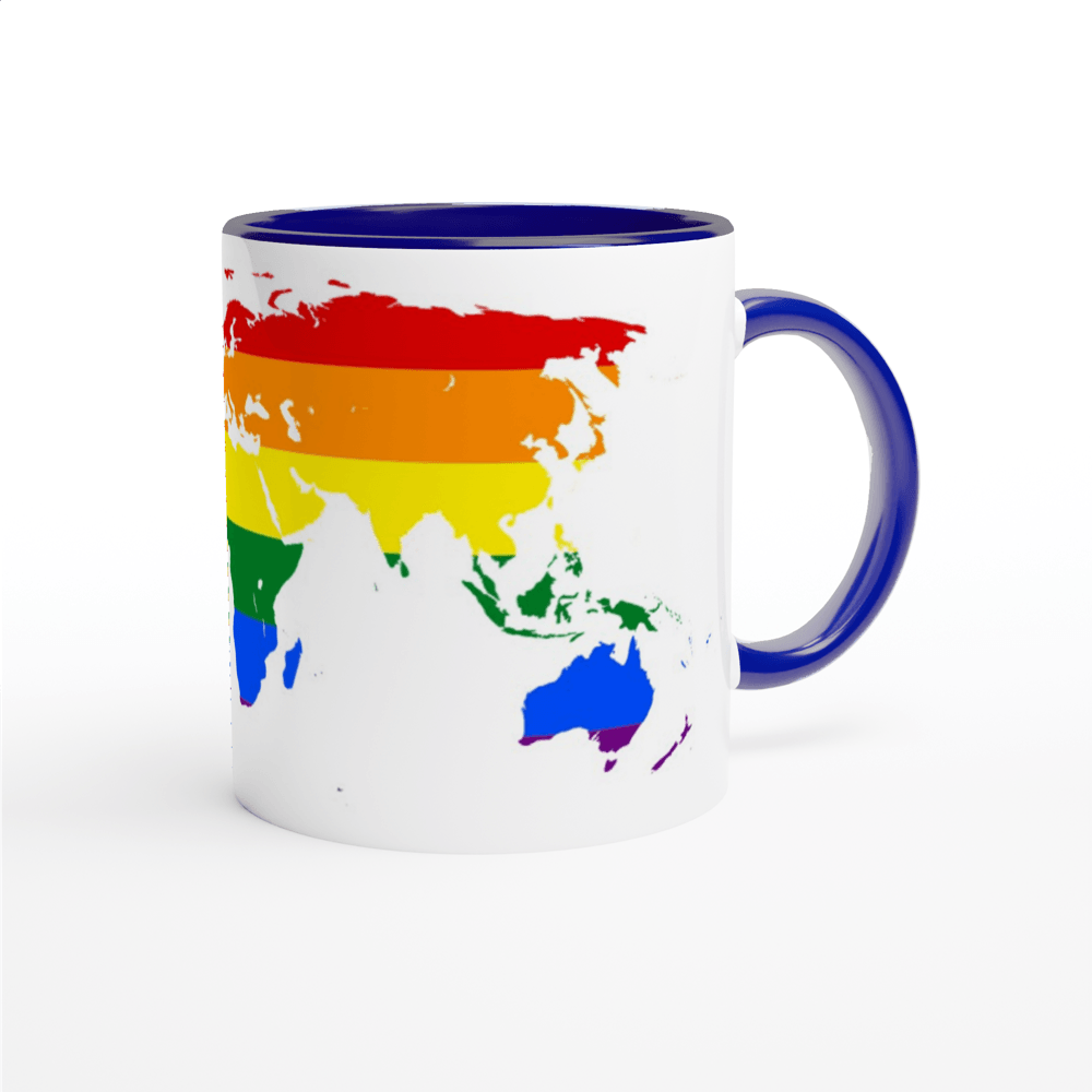 Mug - Rainbow World Pride Mug - LGBTQIA+ Queer