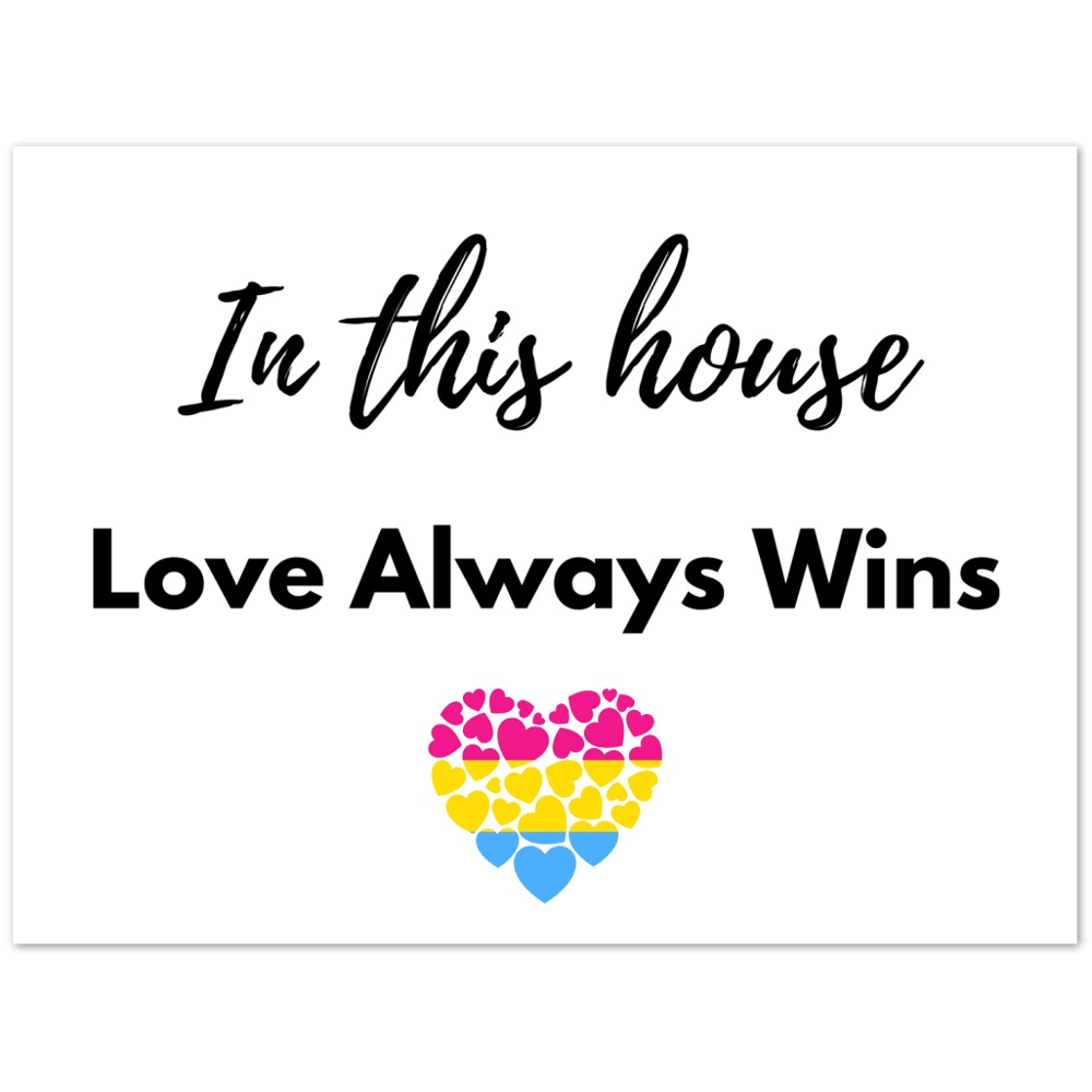 Wall Art - Love Always Wins - Quote Art Series - Foam Print