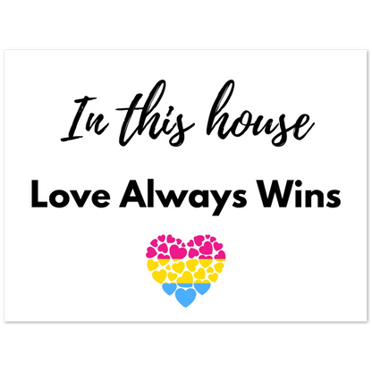 Wall Art - Love Always Wins - Quote Art Series - Foam Print