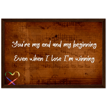 Wall Art - I'm Winning - Loved Lyrics Series | LGBTQIA+ Queer Wall Art