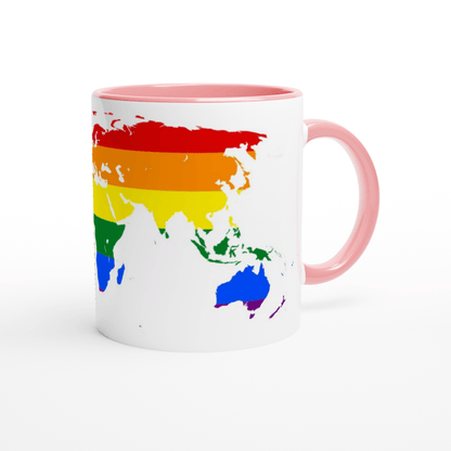 Mug - Rainbow World Pride Mug - LGBTQIA+ Queer