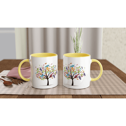 Mug - Music Is Life Tree Coffee Mug - LGBTQIA+ Queer