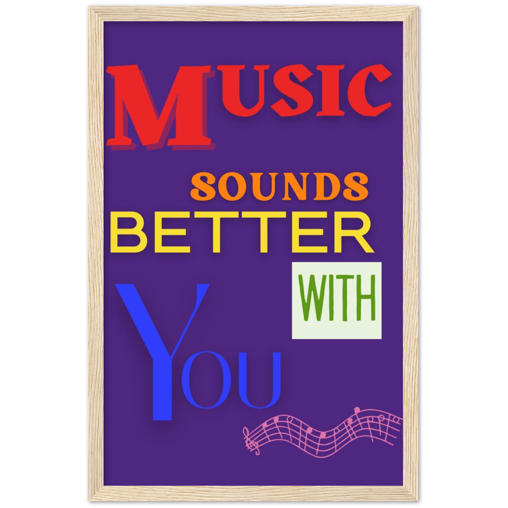 Wall Art - Music Sounds Better - Loved Lyrics Series | LGBTQIA+ Queer Wall Art