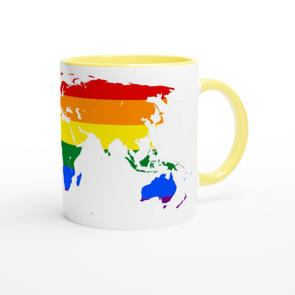 Mug - Rainbow World Pride Mug - LGBTQIA+ Queer