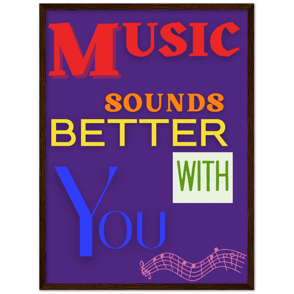 Wall Art - Music Sounds Better - Loved Lyrics Series | LGBTQIA+ Queer Wall Art