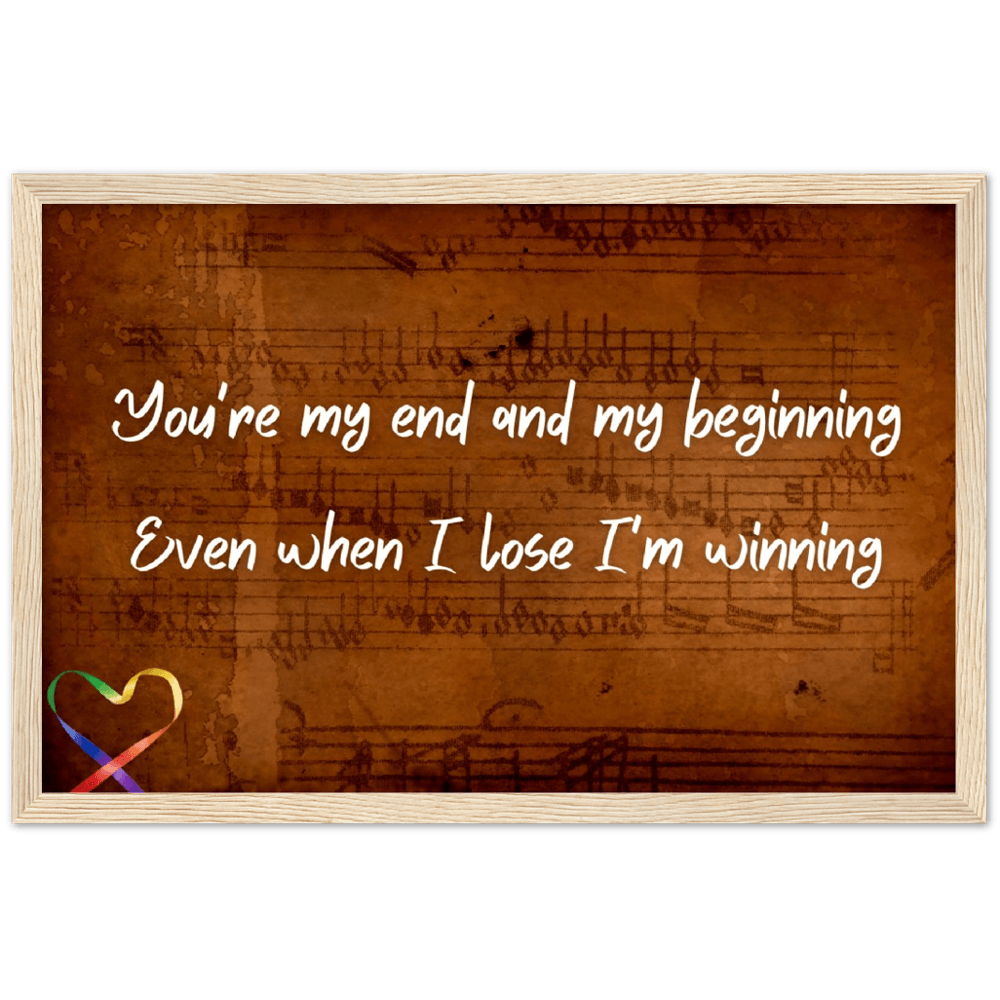 Wall Art - I'm Winning - Loved Lyrics Series | LGBTQIA+ Queer Wall Art