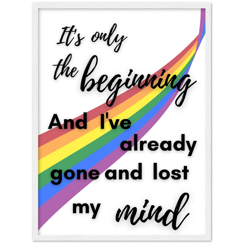 Wall Art - The Beginning - Loved Lyrics Series | LGBTQIA+ Queer Wall Art