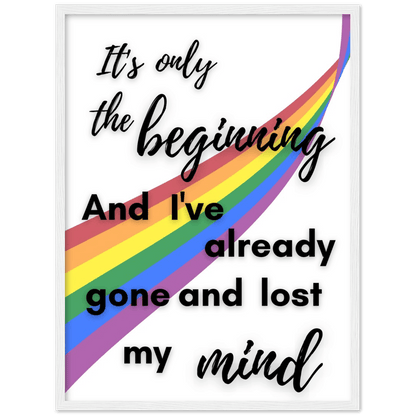 Wall Art - The Beginning - Loved Lyrics Series | LGBTQIA+ Queer Wall Art