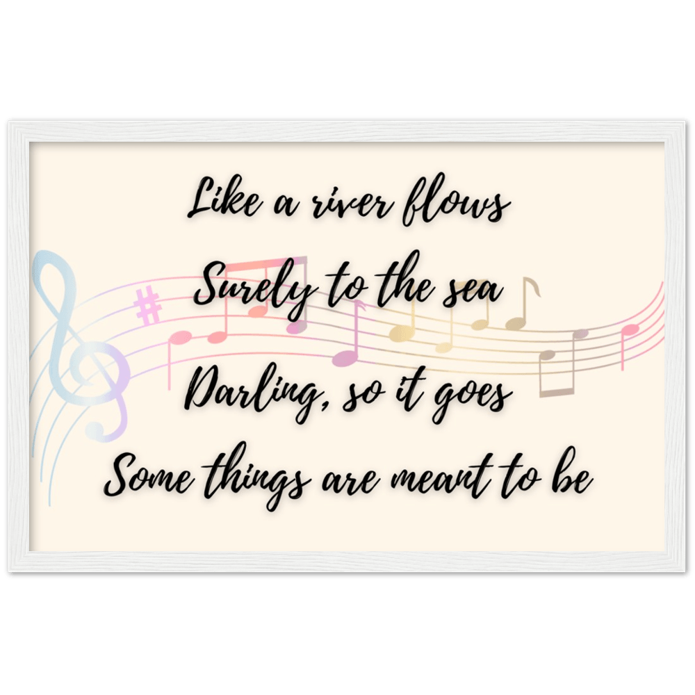 Wall Art - Meant To Be - Loved Lyrics Series | LGBTQIA+ Queer Wall Art