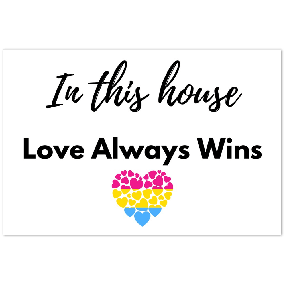 Wall Art - Love Always Wins - Quote Art Series - Foam Print