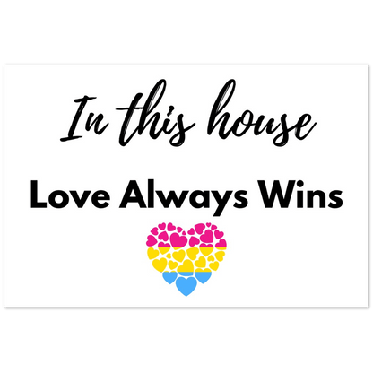 Wall Art - Love Always Wins - Quote Art Series - Foam Print