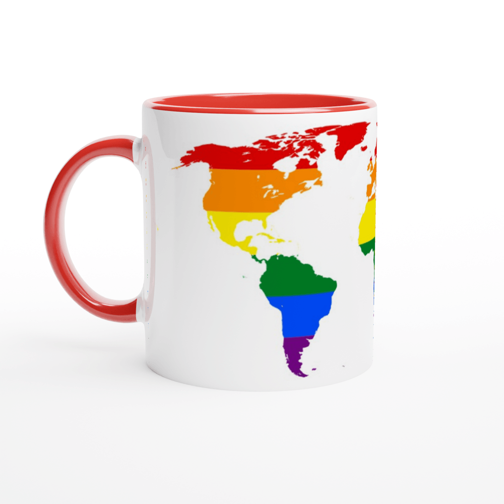 Mug - Rainbow World Pride Mug - LGBTQIA+ Queer