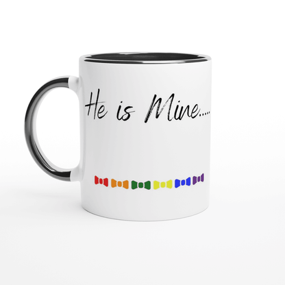 Mugs - He Is Mine Ceramic Mug - LGBTQIA+ Queer