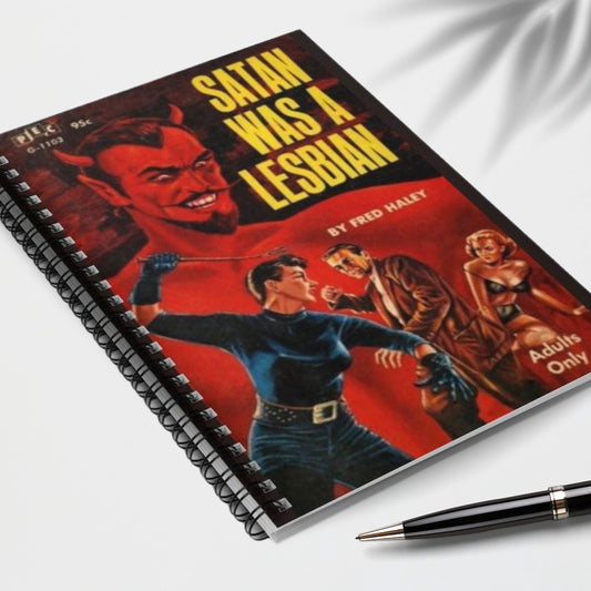 Notebooks - Satan Was A Lesbian  - Spiral Ruled Line Notebook