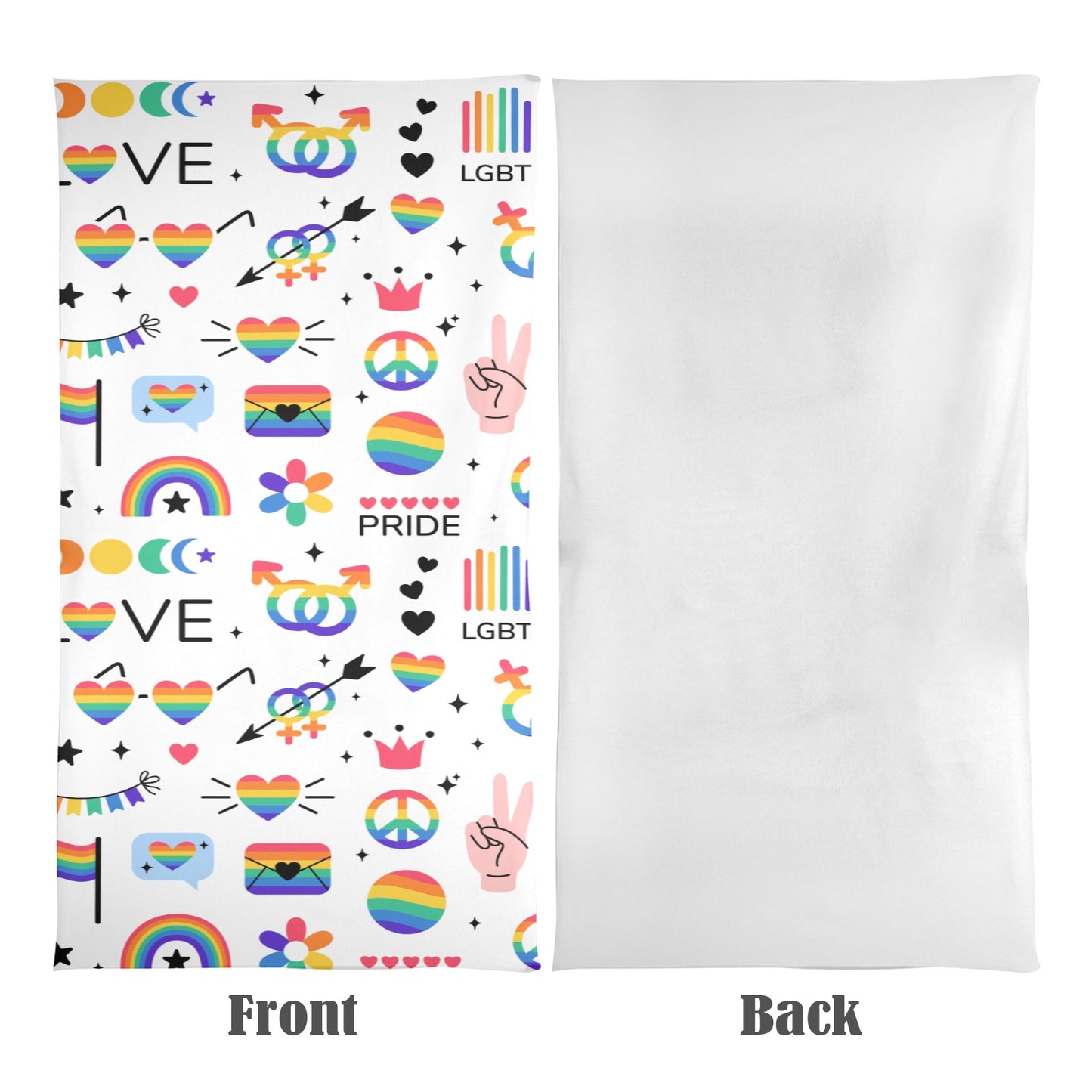 LGBTQIA+ Queer Bursting with Pride Beach Towel