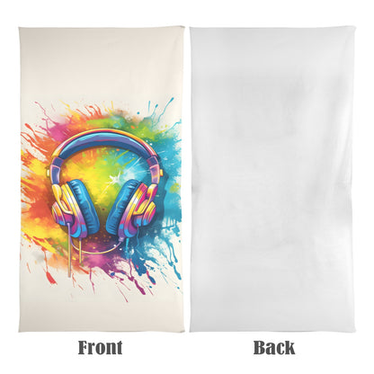 LGBTQIA+ Queer Music Rocks My World Beach Towel