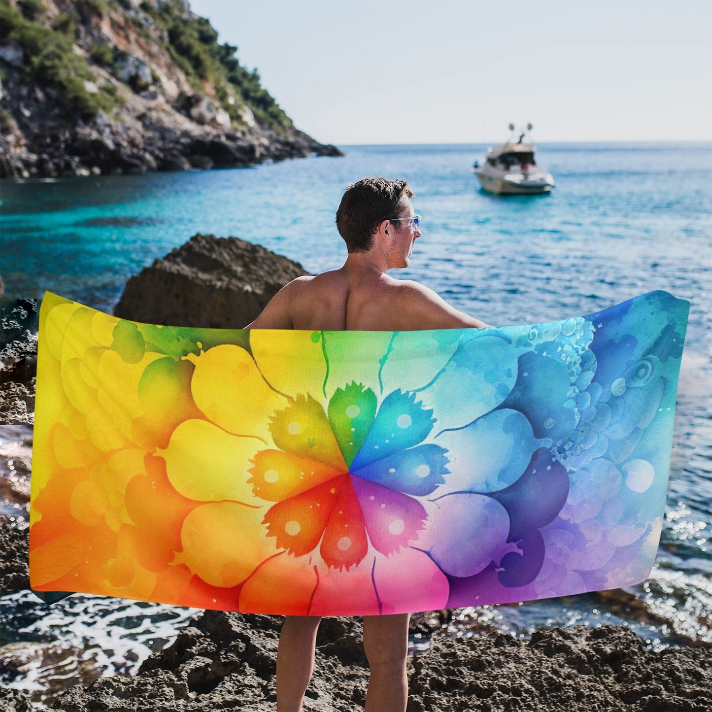 LGBTQIA+ Queer Watercolour Wonder Beach Towel