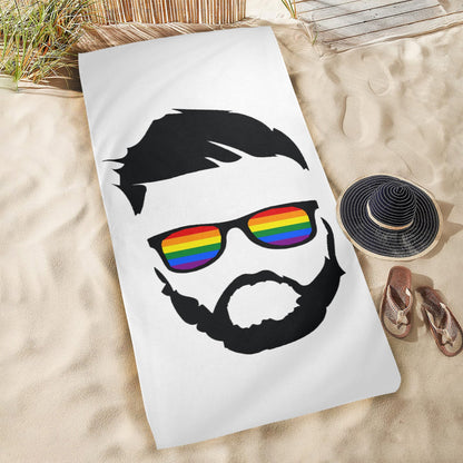 LGBTQIA+ Queer Pride Man Beach Towel